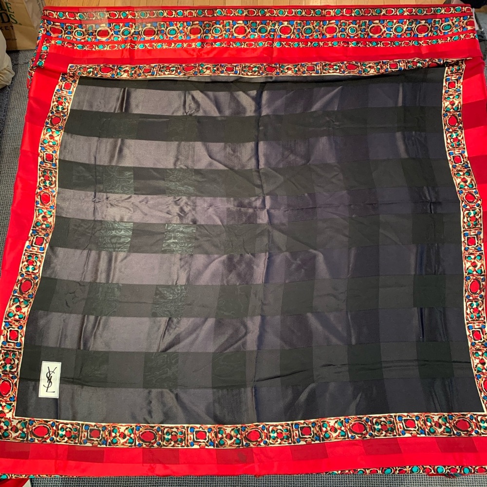 Fabulous Square Silk YSL Scarf